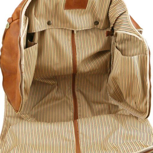 Antigua - Travel leather duffle/Garment bag